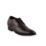 Elevato Height Increasing Leather Formal Shoes Brown – 7 Cms