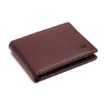 Handcrafted Maroon Leather Wallet with Card & ID Compartments for Men